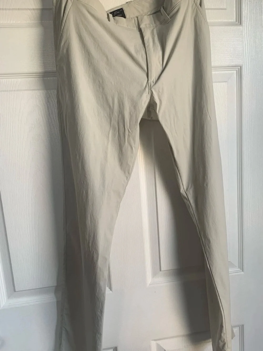 J.Crew Men’s Stretch Pants 31x32 Cream Beige Slim Casual Performance